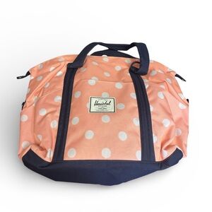 Herschel Supply Company Coral Polka Dot Travel Bag Diaper Bag